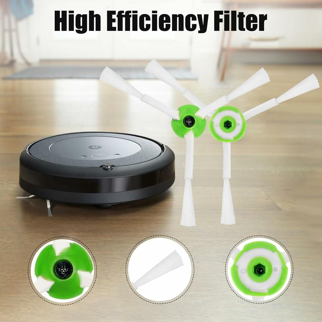 9Pcs Replacement Parts Set for iRobot Roomba i3/i4/i6/i7/E5/E6 with Dust Bag Main Brush Side Brush Filter