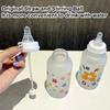 Cute Cartoon Plastic Water Bottle Pacifier Straw Cup Suitable For Adult Children Milk Drinking Bottle Flower Baby Feeding Bottle