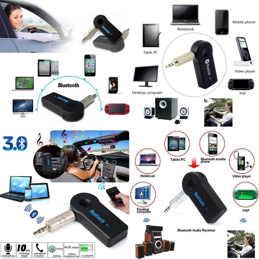 Вспомогательный Bluetooth-приемник Беспроводной адаптер для автомобильной аудиосистемы