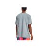 Under Armour Curry Series Logo Print Crew Neck Basketball T-Shirt Men Tops Blue 1378028-465