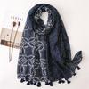 New Fashion Summer Women Scarf Bohemia Flower Beach Hijab Shawls and Wraps Female Foulard Echarpe Designer Pashmina Bandana