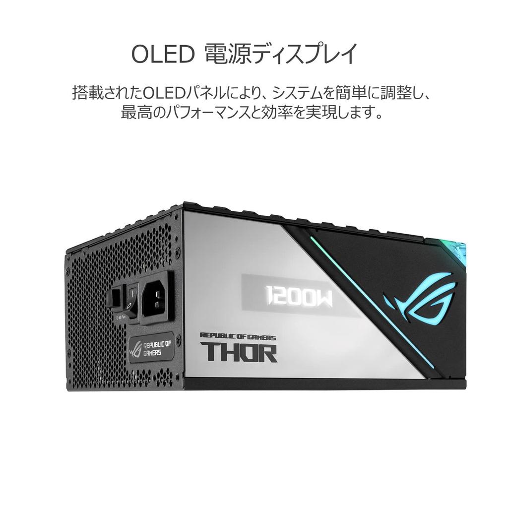 Asus Сертифицированный Lambda блок питания самый тихий блок питания совместимый с Aura Sync черный A++ серия ROG-THOR-1200P2-GAMING