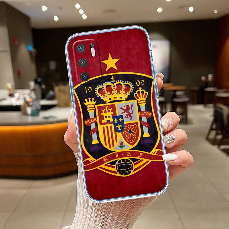 RE54 Spain Flag Transparent Phone Case for Motorola Moto G40 G04 G05 One Ace Action  Fusion + Plus Hyper Macro Vision Zoom