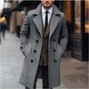 Winter Men Korean Coat Long Woollen Wind Coat Men Woolen Overcoat Casual Business Thick Trench Coat Jacket Male Oversized 3XL