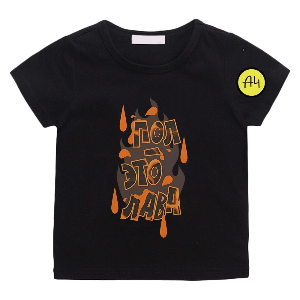 Футболка Merch A4 VladA4, футболка из 100% хлопка с короткими рукавами, повседневные детские футболки для мальчиков и девочек, забавные футболки с графическим принтом