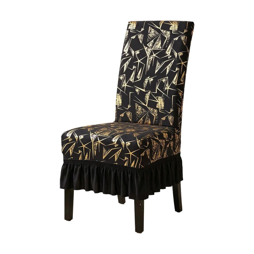 Dustproof Skirted Chair Cover Wear-resistant Dinning Seat Case Chair Slipcover Living Room