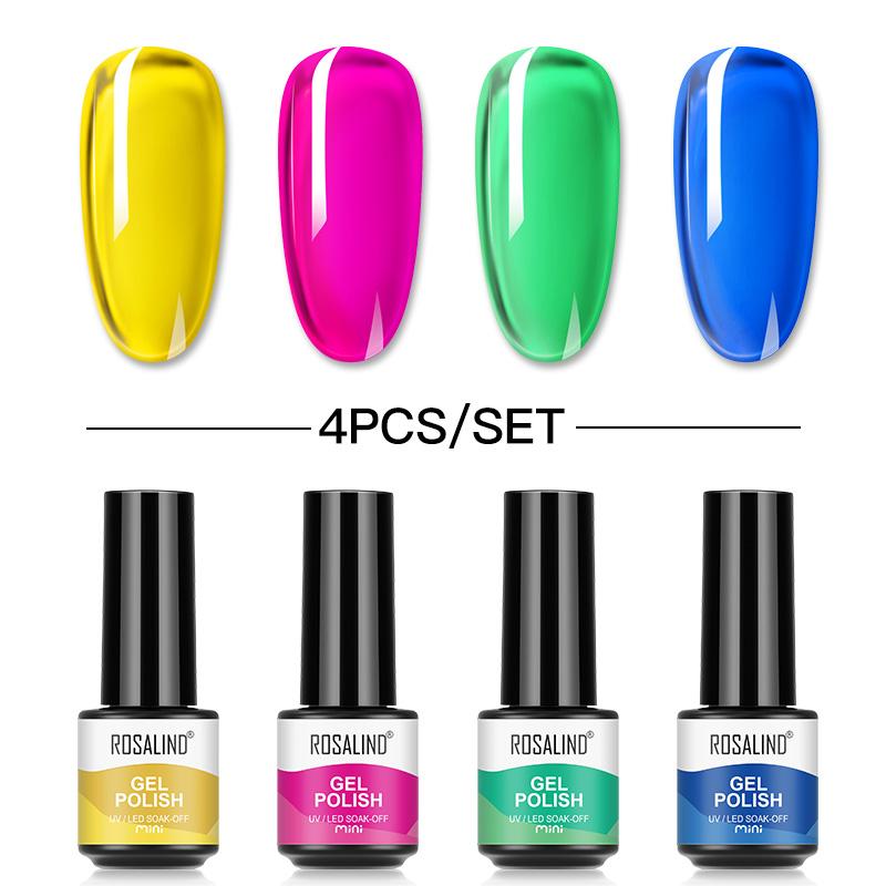 4 шт./10 шт./лот, гель-лак для ногтей, яркий блестящий УФ-гель, набор лаков для ногтей, полуперманентный гибридный лак для ногтей, художественный гель