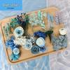 Blue Series Dried Flower DIY Kit: Hydrangea, Thousand-Layer Gold, Eucalyptus Leaf Souvenir Decoration