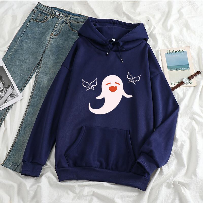 Harajuku открытый мир приключенческая игра Genshin Impact Hu Tao Kawaii мультфильм женские толстовки эстетичная уличная мужская зимняя толстовка