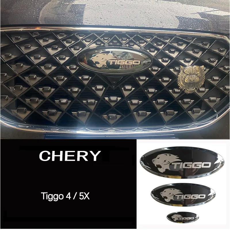 Chery Tiggo 4 PRO 5X Черный Значок Логотип Эмблема Наклейка Гоночная Решетка Капот Наклейка Стайлинг Декорация Модификация R222