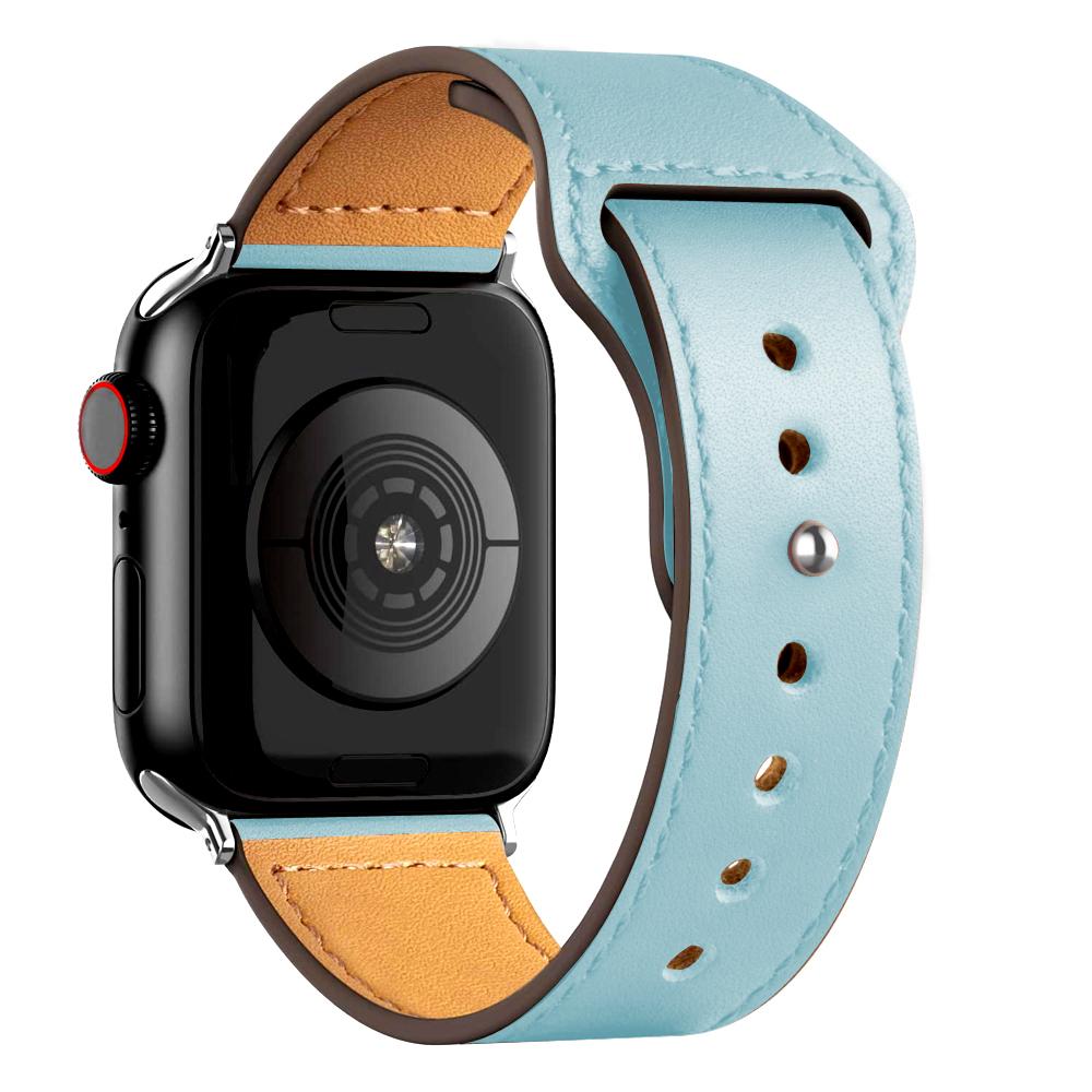Leather strap For Apple watch band 44mm 45mm 49mm 40mm 42mm 46mm wristband correa bracelet iWatch series 8 9 10 11 SE 7 Ultra 3