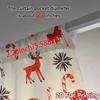 2pcs,Curtains Christmas Bows Reindeer Candies Baubles (3) Light Filtering Modern Curtains Fabric Curtains All Seasons Decorative