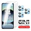 6 In 1 [3+3] For Redmi Note 14 5G 4G Clear HD Screen Protector Tempered Glass + Lens Film Camera Len Film Note14  Case