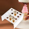 Ice Cream Cone Stand Display Stand Cupcakes Pastry Tray Cupcake Baking Rack for Buffet Party Serving Treats Home Birthday