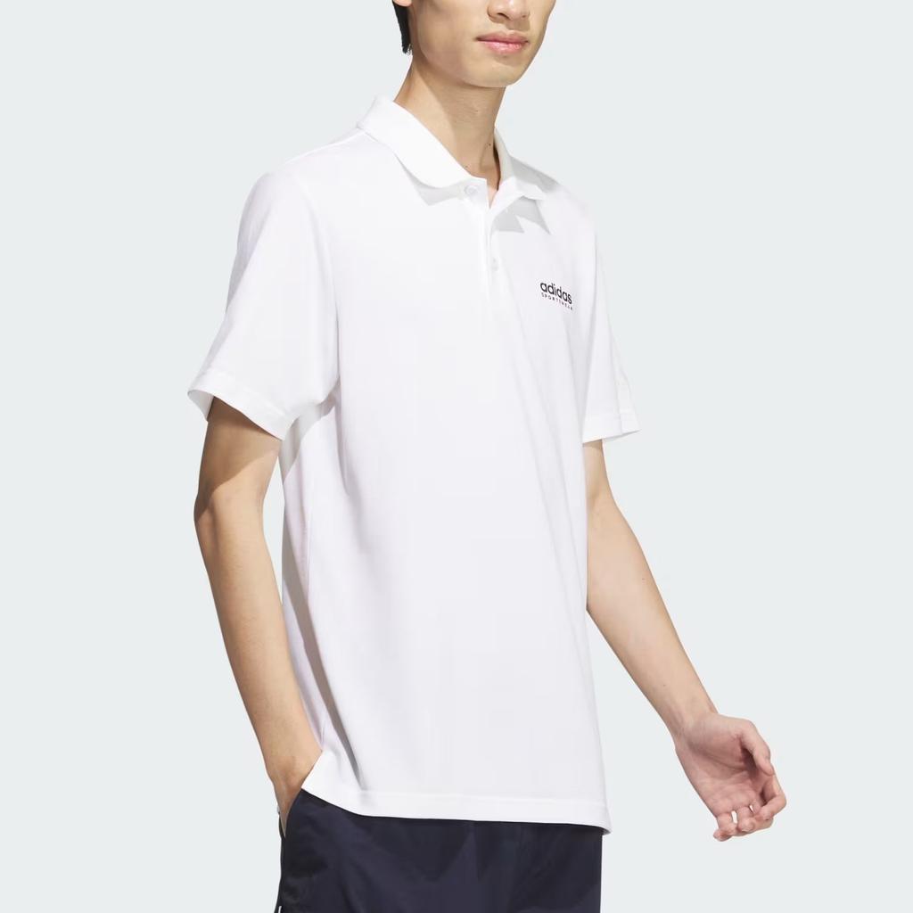 adidas Мужские рубашки-поло Белые Умеренные JI9056