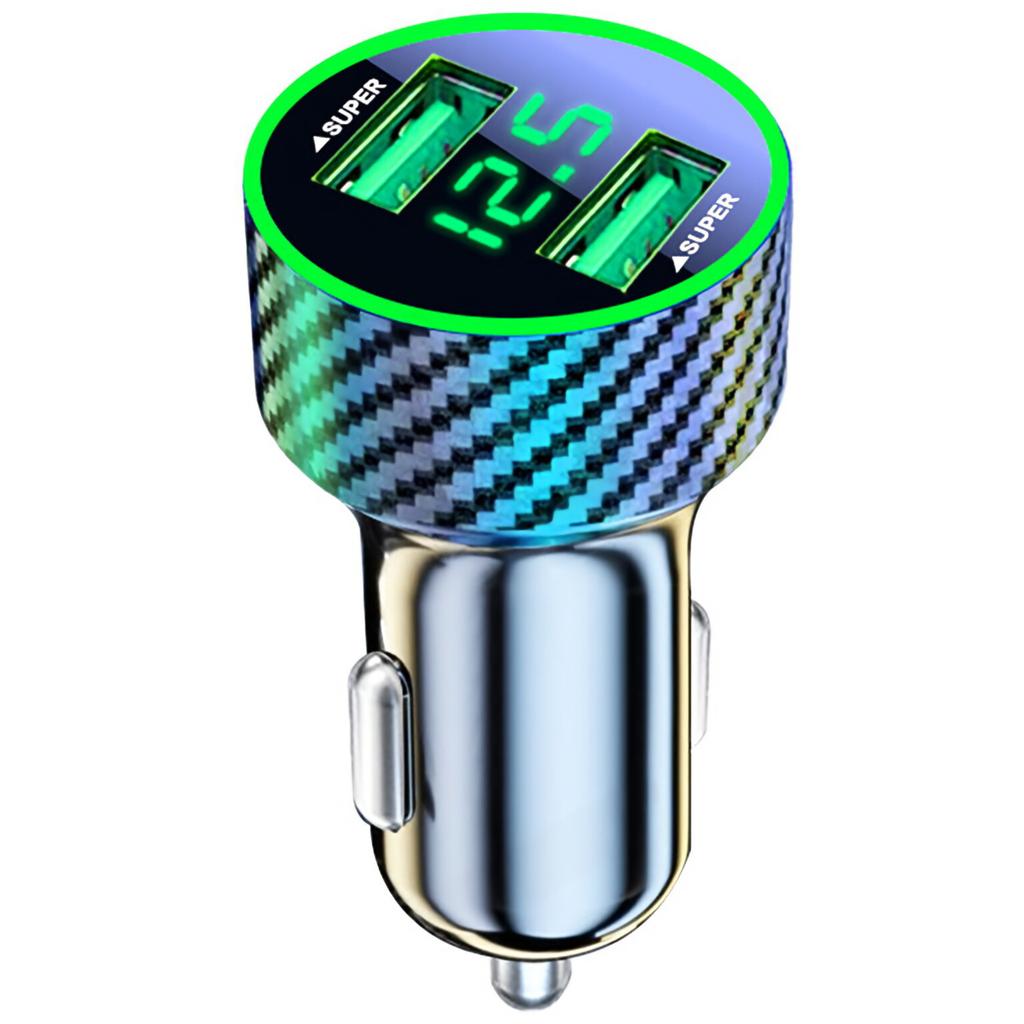 380W USB C Car Phone Charger Dual PD USB Charger With Voltage Display Super Fast Charge Adapter For FCP SCP QC2.0 QC3.0