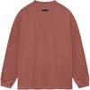 Fear of God Essentials Тяжелая футболка с длинным рукавом Малиновая Мужские топы Красная 125BT242016F