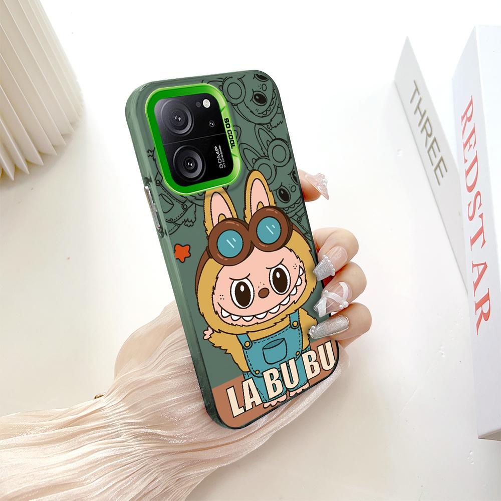 Окрашенный узор, цветной серебристый, двухсторонний, жесткий, противоударный чехол для телефона Xiaomi Redmi Poco