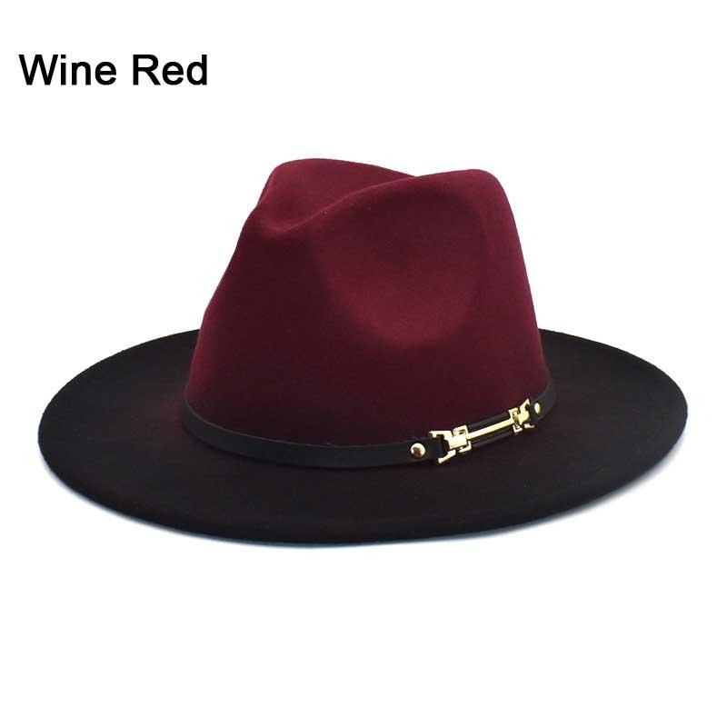 Шапки с градиентом цвета. Мужская и женская фетровая джазовая панама.