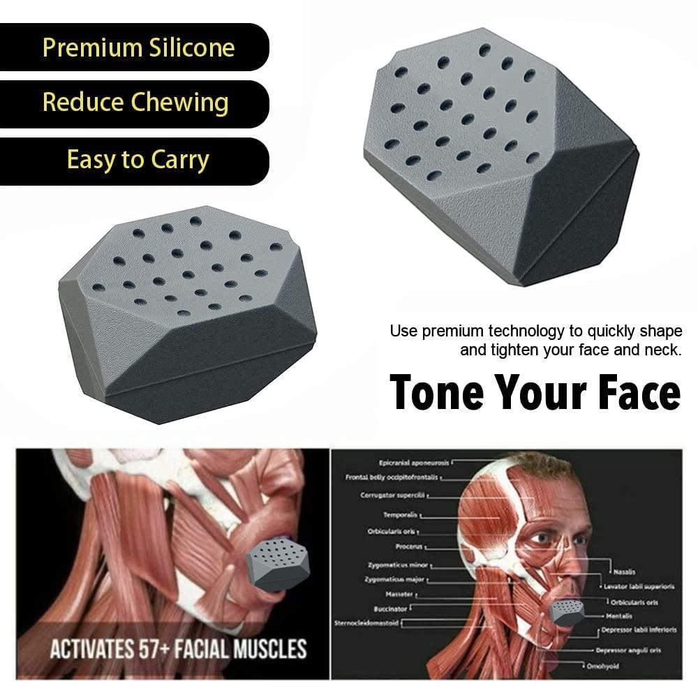 2 шт. 50/60 фунтов тренажер для челюсти Redefine Jawline Trainer двойной подбородок подбородок жевательный укус мышцы антистрессовый мяч для фитнеса лица