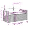 6 Piece Garden Sofa Set with Cushions Grey Poly Rattan & Acacia
