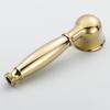 Shower Heads Gold Solid Brass Bathroom Hand Held Shower Sprayer Head For Bath Saving Water Round Rainfall Shower Faucet HJ-0516K
