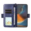 For Motorola Edge 50 Fusion 5G Leather Case Magnetic Closure Wallet Stand Phone Cover with Crossbody Strap