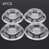 4pcs/set Transparent Bowl Shaped Skidproof Piano Castor Pads for Upright Piano