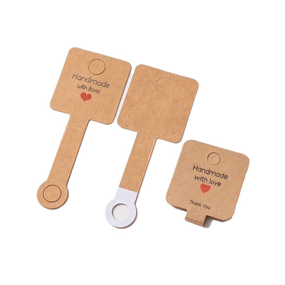 50 шт. подвесные украшения картонные самоклеящиеся ожерелья кольца пакеты бирки