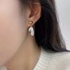 Модные серьги-капли с металлическим хвостом рыбы золотого цвета для женщин, геометрические, неправильной формы, винтажные, простые серьги, ювелирные изделия
