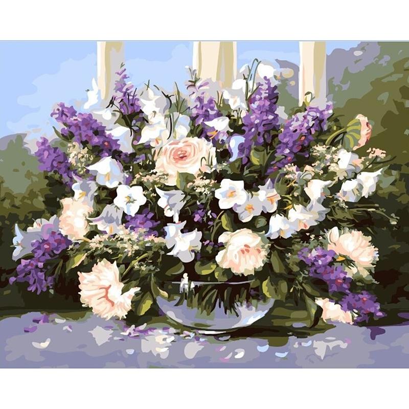 DIY цветочная 5D алмазная живопись полная круглая дрель цветок Алмазная вышивка крестиком мозаичные наборы настенное искусство домашний декор