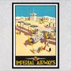 Ретро-плакат с рейсами Airways, винтажная авиационная настенная живопись, летающие машины, картины на холсте для украшения дома