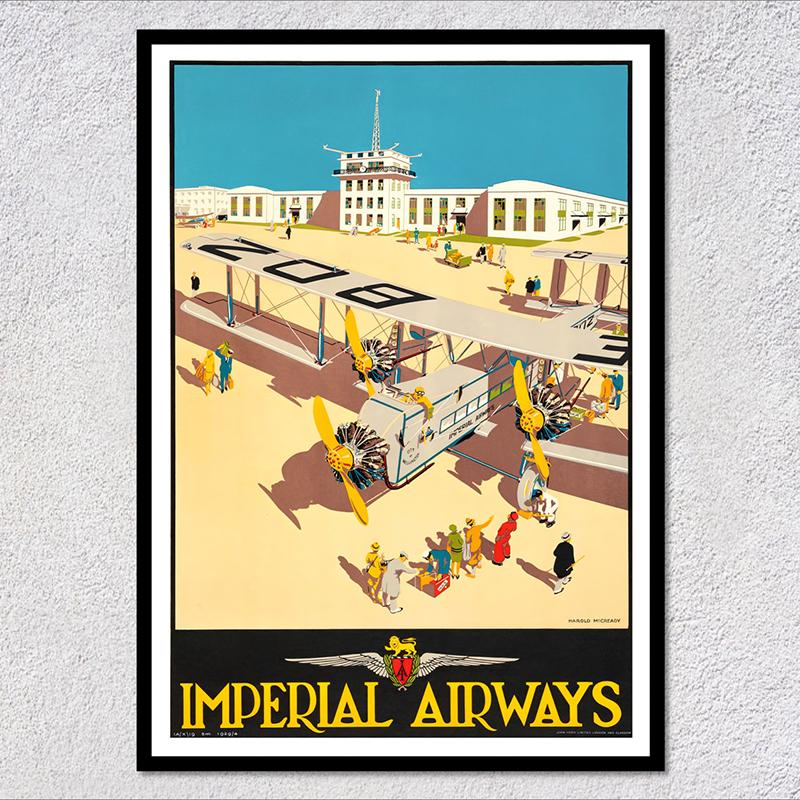 Ретро-плакат с рейсами Airways, винтажная авиационная настенная живопись, летающие машины, картины на холсте для украшения дома
