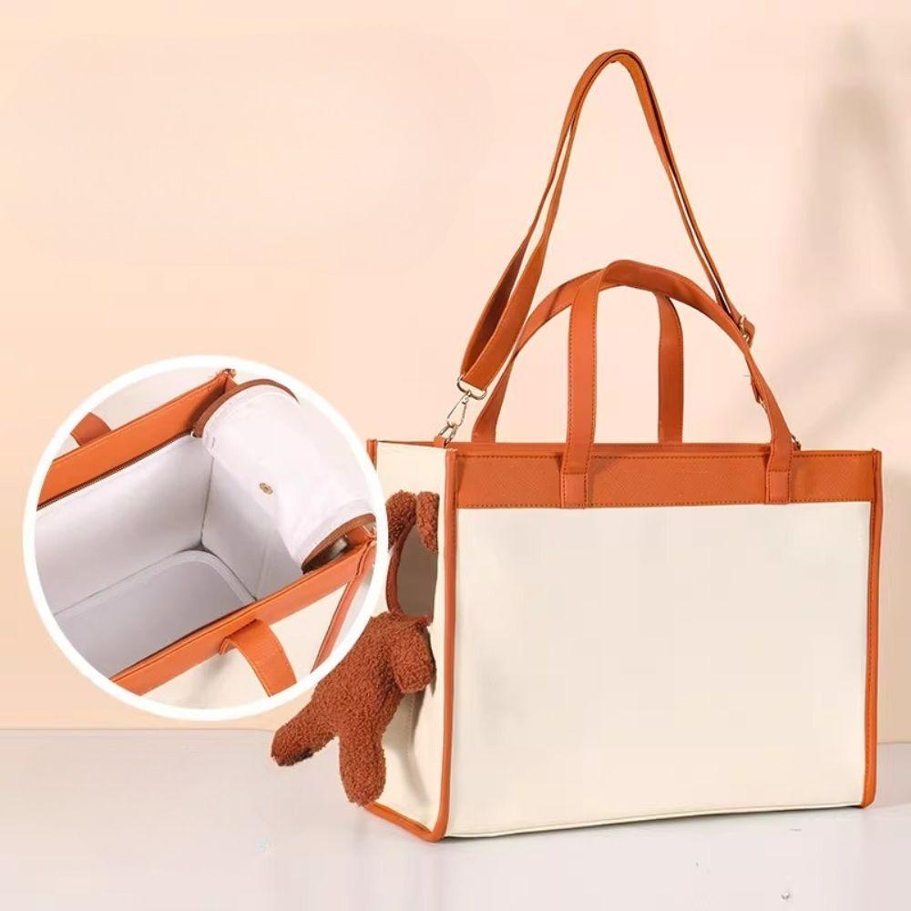 Breathable Dog Carrier Bag Bear Shaped Cat Tote Bag New Small Dog Handbag Going Out