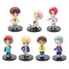 7PCS BTS Figures BTS Mini Doll Deluxe Figure Playset FRingure Character Set (VERSION 1)