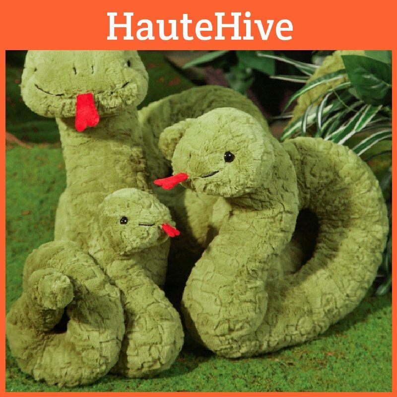 Очаровательная плюшевая игрушка Змейка Стиви, мягкая зеленая, утешительный друг для обниманий