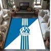 Olympique Lyonnais FC Soccer Football Pattern Soft Area Rug Non Slip Indoor Floor Carpet Sports Decor Mat for Bedroom