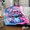 1pc S-Stitch13 Blanket, Gift, for Men and Women, Soft Blanket, Good for Sofa Bed Couch Travel, Lightweight Flannel Blanket