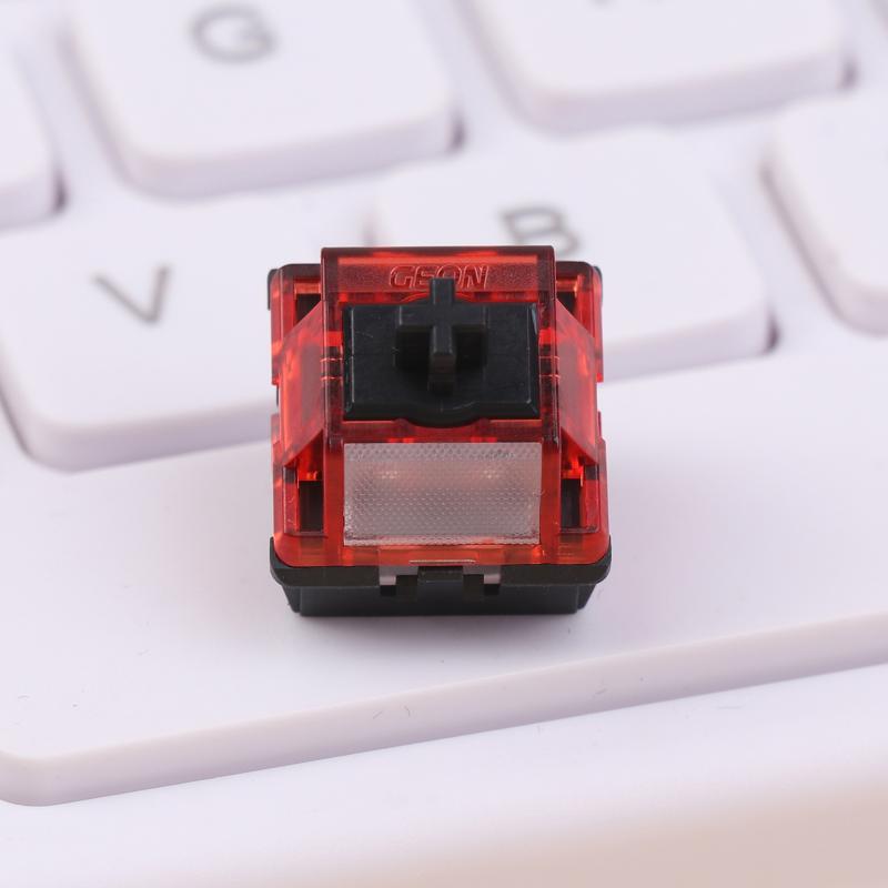 Предварительно смазанные переключатели Geonworks Raptor He V2 с эффектом Холла для магнитных клавиатур Wooting, адаптированные для Wooting