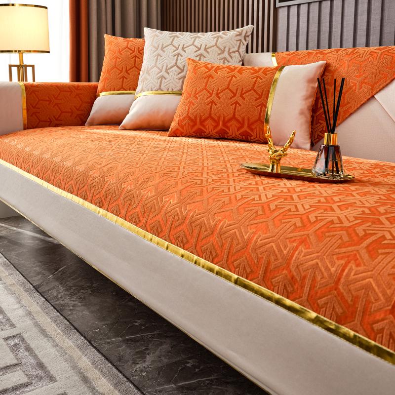 Chenille Fabric Luxury Sofa Cover Four Seasons Universal Anti-slip Slipcover Home Living Room Couch Protective Cover Sofa Towel