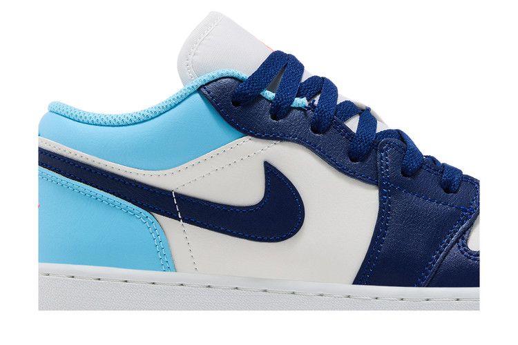 Kids' Sneakers Jordan 1 Low Sail Blue Chill (GS) Sail/Blue Chill/Hot Lava/Blue Void