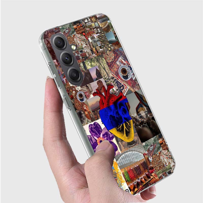 Armenia Flag Passport ART Phone Case for Samsung A16 A26 A36 A56 A17 A37 A57 A07 A06 A02S A03 A04S A05S Galaxy Note 20 10 A50S A