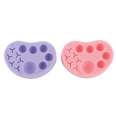 2 шт. Силиконовая палетка для ламинирования ресниц, 6 секций-контейнеров, инструмент для смешивания краски для макияжа DIY