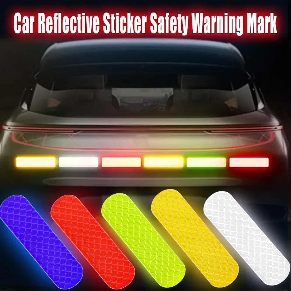 200Pcs High Visibility Motorcycle Helmet Reflective Stickers Night Safety Driving