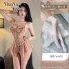 Sex underwear pure desire to avoid flowers and vines deep V-neck onesie sexy embroidered mesh tight suspender nightdress