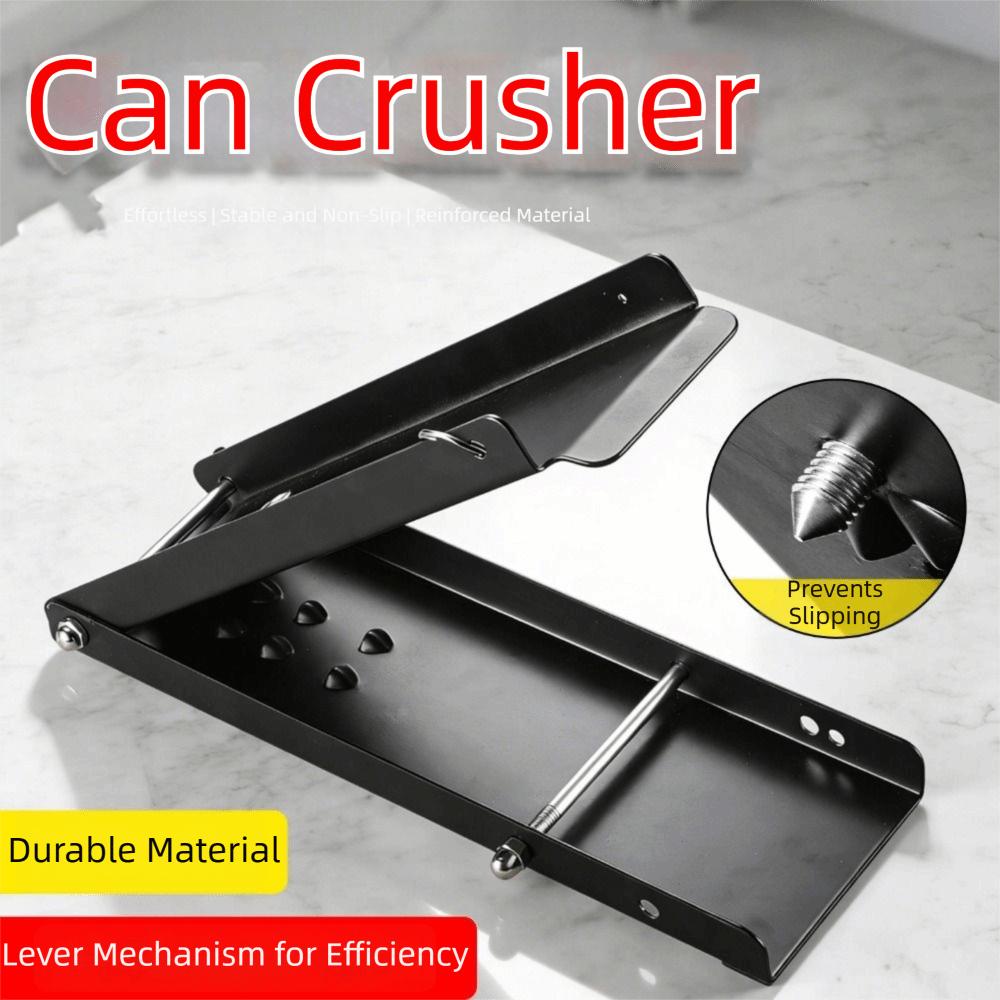 Foot Operated Foot Can Crusher Lever Action Floor Pedal Can Smasher Garage Use