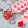 Heart Shaped Silicone Ice Cube Trays 10 Cavities Easy Release DIY Love Heart Ice Cubes Chocolate Candy Mold for Cocktails Whiskey BPA Free Dishwasher
