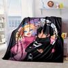 Stained Glass Gothic Romance Blanket Flannel Blanket for bed, sofa, Camping, Hiking, Picnic Essentials, gift for family Fan gifts