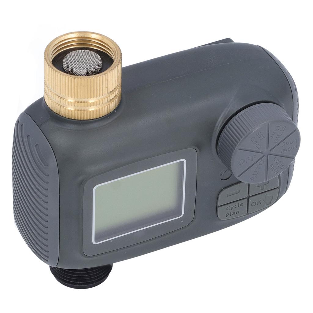 Таймер для шланга, латунь, 34 дюйма, вход, 1 выход, IP55, водонепроницаемый ЖК-дисплей для автоматического полива садового разбрызгивателя