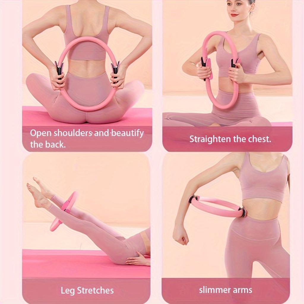 1 шт. Универсальная петля для пилатеса и бодибилдинга, 36,68 см, многофункциональное кольцо сопротивления для йоги, прочный стекловолокно, фиолетовый, идеально для упражнений на раскрытие спины